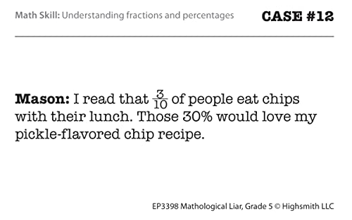 Edupress Mathological Liar Game, Grade 5