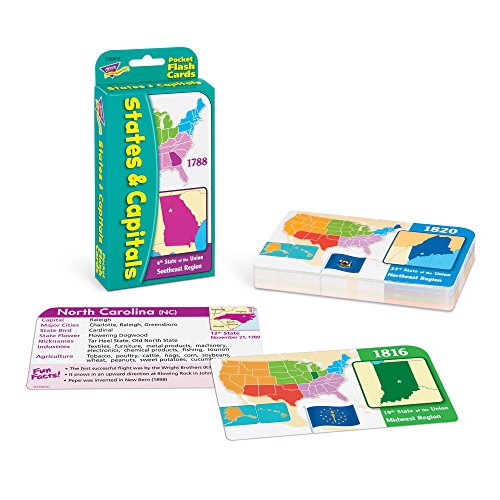 States & Capitals Pocket Flash Cards