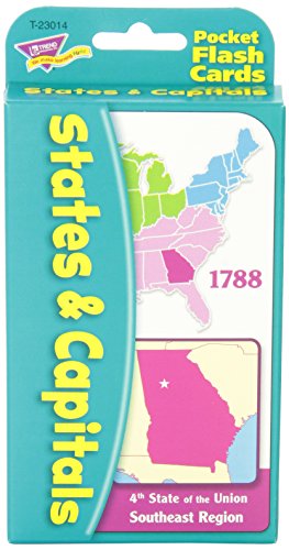 States & Capitals Pocket Flash Cards