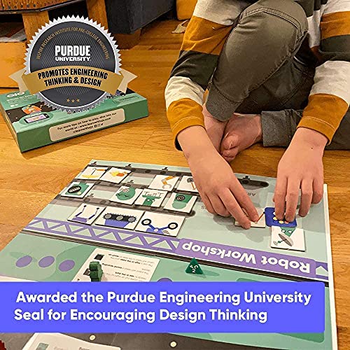 OjO STEM Toys for Kids Ages 5-7, Robot Workshop Board Game for Kids Stem Projects | Learning & Educational Toys for Boys & Girls | Smart Games for Brain Developing and Engineering Skills
