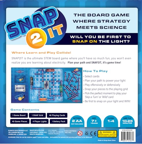 Snap Circuits STEM Board Game for Family Fun