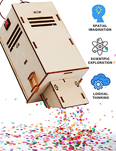 Poraxy 4 Set STEM Kits for Kids Ages 8-10, Science Experiment Projects Building Kits, Wooden 3D Puzzles, Educational Building Toys for ages 8-12-13, Gifts for 8,9,10,11,12 13 Year Old Boys and Girls
