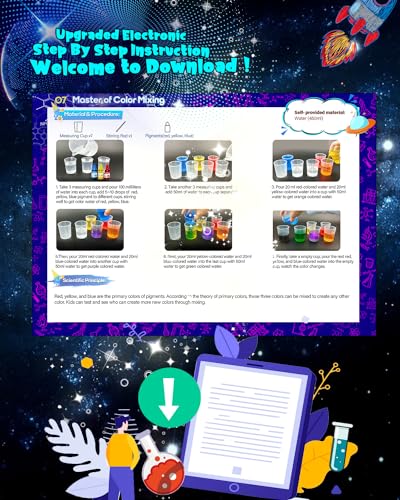 Science Kits for Kids Age 4-12, Stem Toys with 90 Science Experiments, Steam Project Learning Educational Toys Gifts for Christmas & Birthday, Chemistry Activity Set for 4+ Years Old Boys Girls