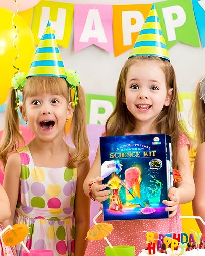 Science Kits for Kids Age 4-12, Stem Toys with 90 Science Experiments, Steam Project Learning Educational Toys Gifts for Christmas & Birthday, Chemistry Activity Set for 4+ Years Old Boys Girls