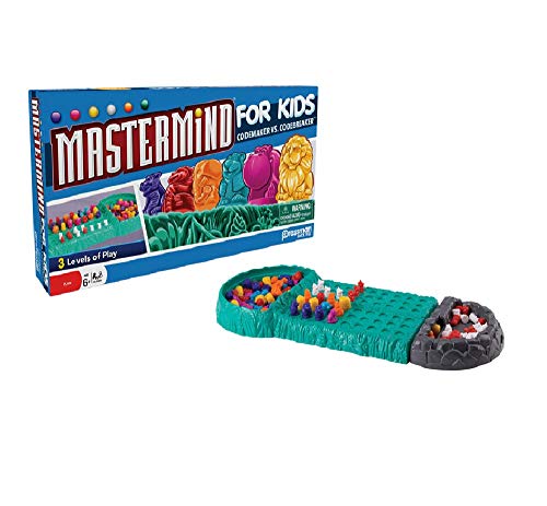 Pressman Mastermind for Kids - Codebreaking Game With Three Levels of Play Multicolor, 5"