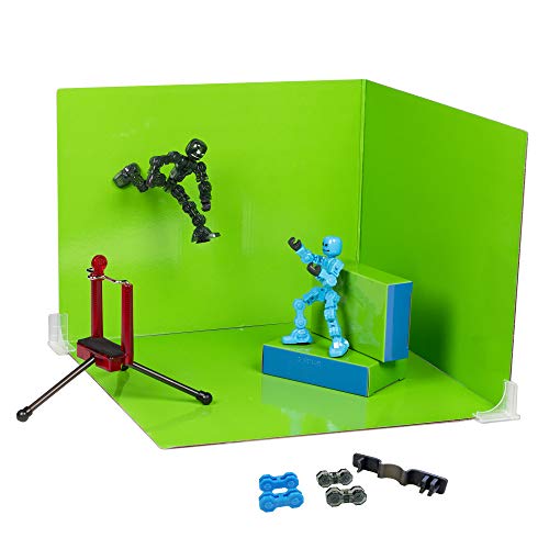 Zing Klikbot Zanimation Studio Backdrop with 2 Klikbots