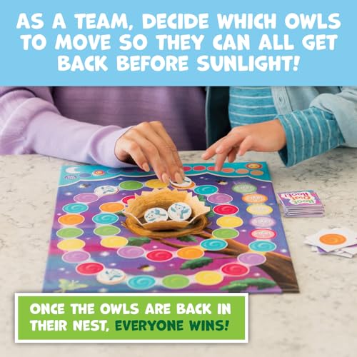 Peaceable Kingdom Hoot Owl Hoot! Cooperative Color Matching Game for 2 to 4 Kids Ages 4+