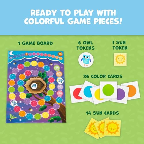 Peaceable Kingdom Hoot Owl Hoot! Cooperative Color Matching Game for 2 to 4 Kids Ages 4+