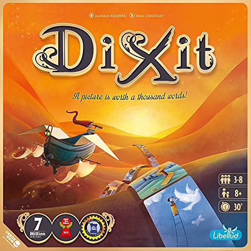 Dixit Board Game (2021 Refresh) - The Award-Winning Game of Imagination and Creativity! Fun Family Storytelling Game for Kids & Adults, Ages 8+, 3-6 Players, 30 Minute Playtime, Made by Libellud