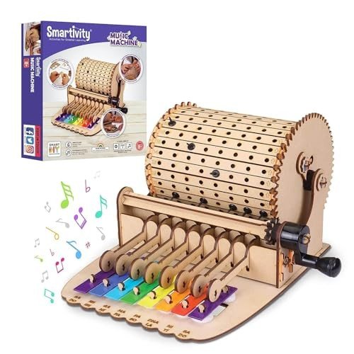 Smartivity Music Machine; Mechanical Action, Science, Engineering STEM and STEAM Building Kit for Kids Ages 8 and Up