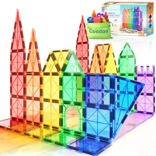 STEM Magnetic Tiles Building Toys for Toddlers