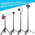BZE Extendable Selfie Stick Tripod with Wireless Remote