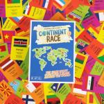 Continent Race Geography Card Game for Kids 7+