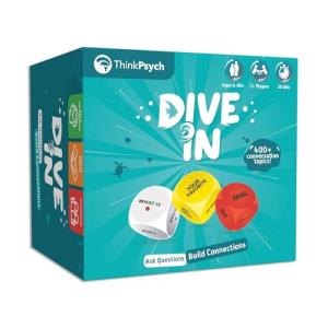 ThinkPsych Family Conversation Starters Dice & Card Game