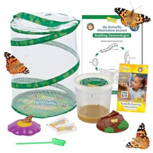 Butterfly Garden Kit with Live Caterpillars & STEM Journal