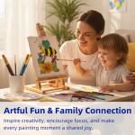 Art Painting Set with Table Easel for Homeschoolers