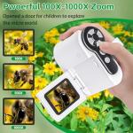 Kids 1000X Portable Handheld Microscope with Telescope