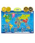 BEST LEARNING i-Poster My World Interactive Map - Geography Game