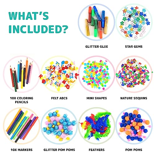 Kraftic Arts & Crafts Supply Center with 20 Drawers