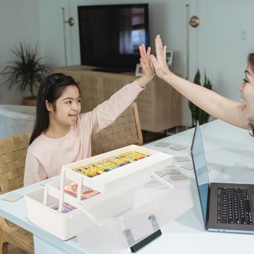 13-Inch Craft Storage Organizer for Home-schooling and Travel