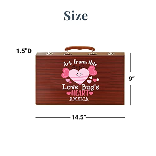 Personalized 80-Piece Deluxe Art Set for Kids