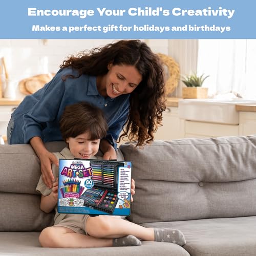 Mega Art Set with 80 Pieces