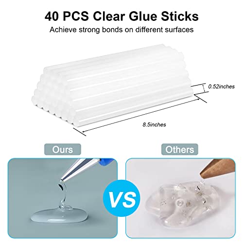 Hot Glue Gun Kit with 40 Glue Sticks
