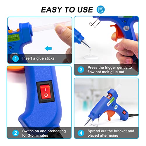 Hot Glue Gun Kit with 40 Glue Sticks