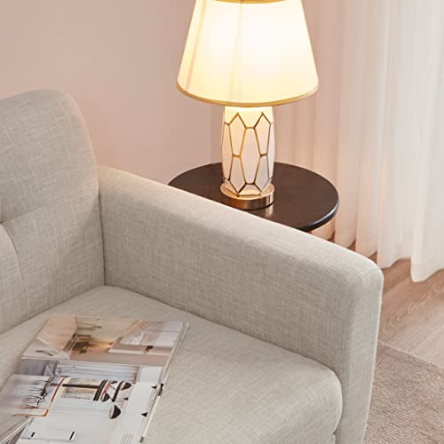 65" Mid-Century Modern Loveseat Couch Beige