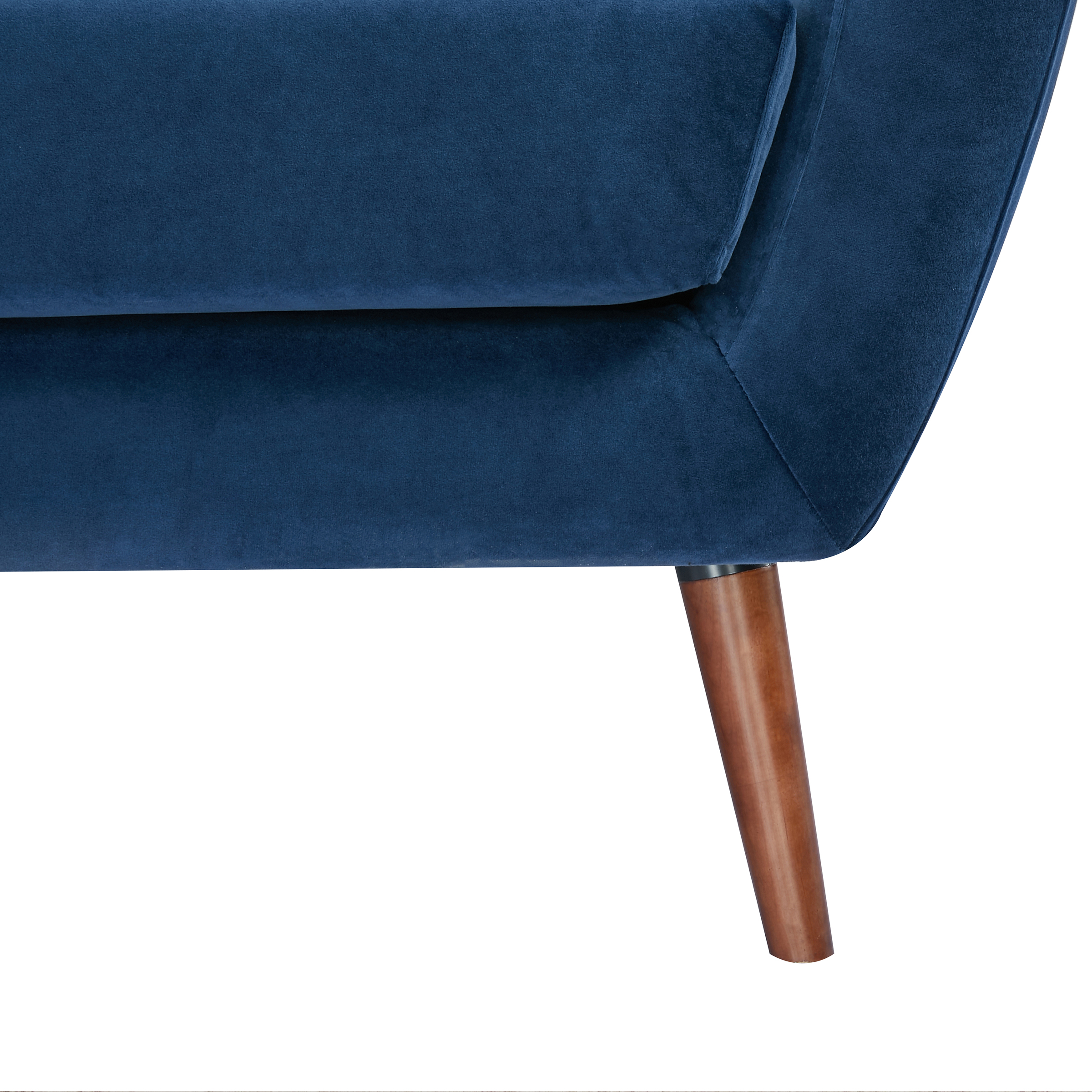 A&D Home Oakland Loveseat, Velvet Blue