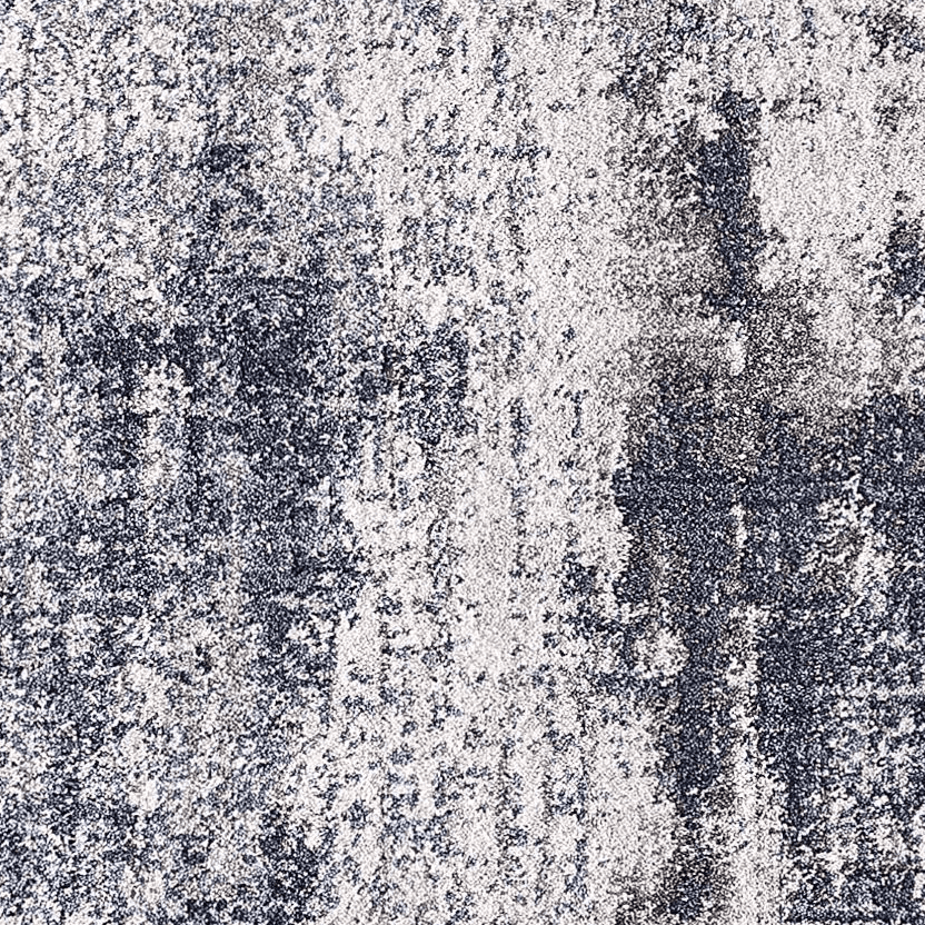 Navy Abstract Accent Rug, 5' x 7