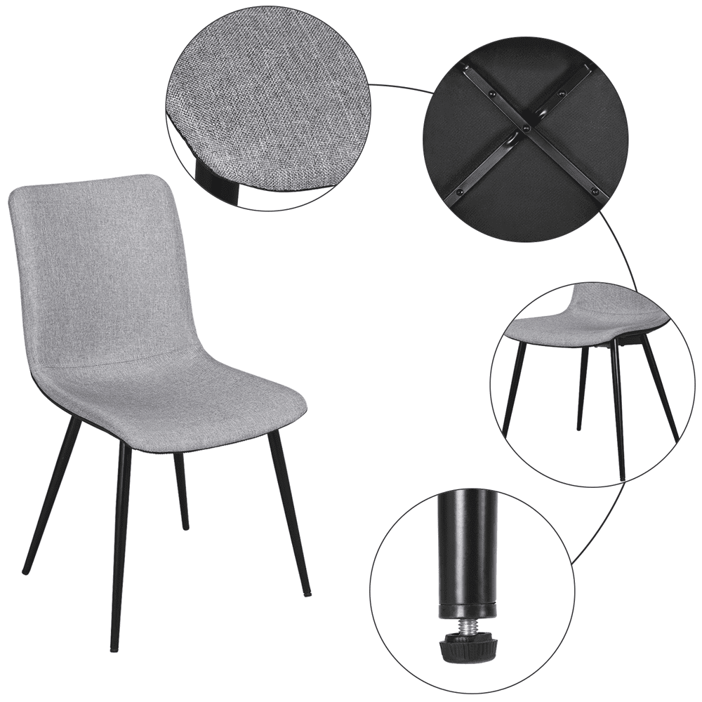 Gray Dining Chairs for Kitchen & Living Room