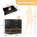 White 4-Drawer Dresser for Bedroom or Storage