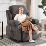 Heavy Duty Manual Recliner Sofa - Beige