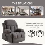 Heavy Duty Manual Recliner Sofa - Beige
