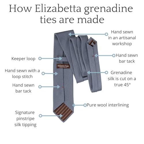 Luxury handmade 100% Silk Grenadine Tie - Como