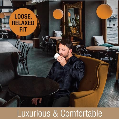 Luxury Artisan Silk Shirt for Men, Long Sleeves