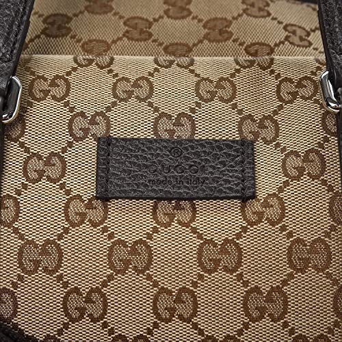 Luxury Gucci Brown Signature Duffle Travel Bag