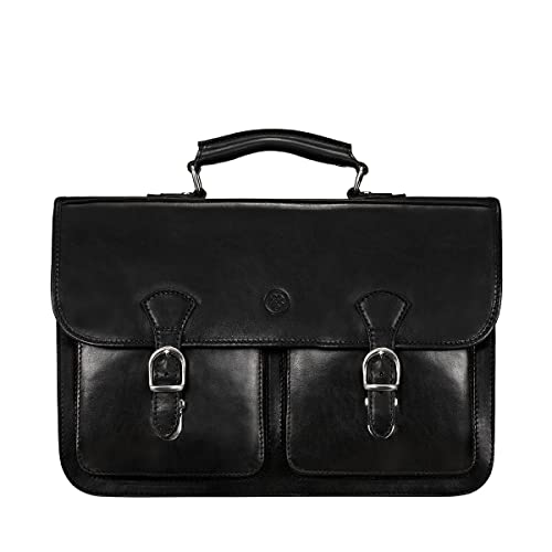 Maxwell Scott Luxury Leather Laptop Briefcase - The Loreto