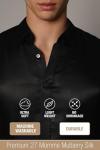 Luxury Artisan Silk Shirt for Men, Long Sleeves