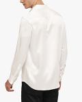 Luxury LilySilk 100% Mulberry Silk White Button-Down Shirt