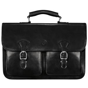 Maxwell Scott Luxury Leather Laptop Briefcase - The Loreto