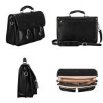 Maxwell Scott Luxury Leather Laptop Briefcase - The Loreto
