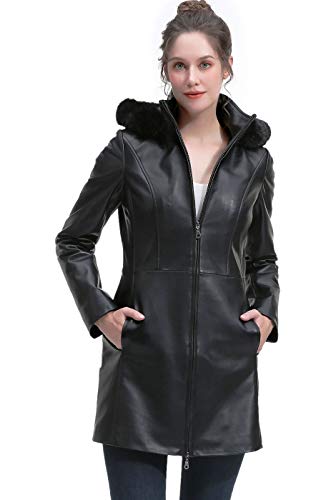 Luxury Lambskin Leather Hooded Parka for Men
