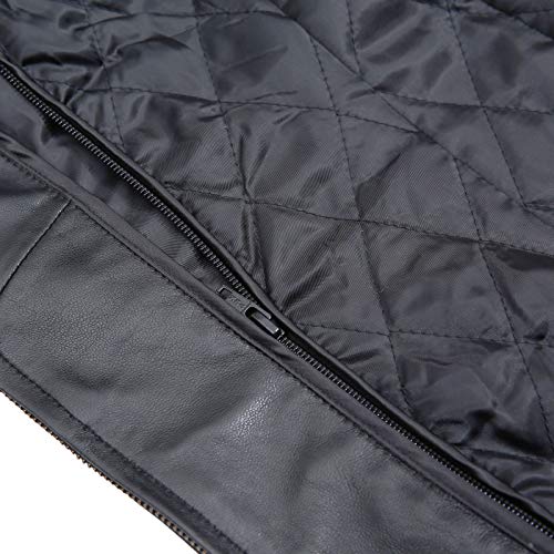 Luxury Lambskin Leather Hooded Parka for Men