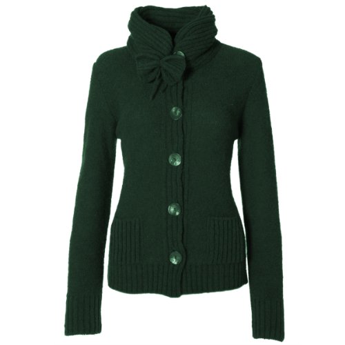 Luxury 100% Cashmere Hunter Green Cardigan Size 5X
