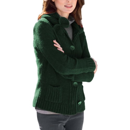 Luxury 100% Cashmere Hunter Green Cardigan Size 5X