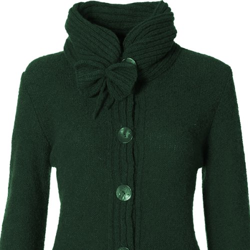 Luxury 100% Cashmere Hunter Green Cardigan Size 5X