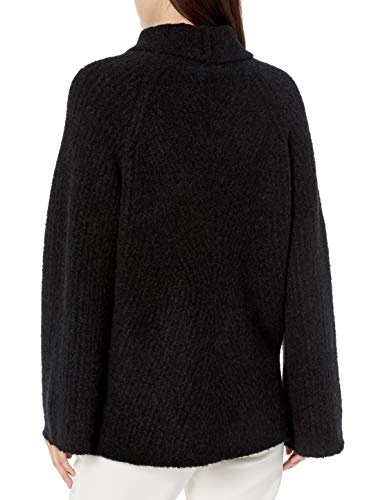 Theory Black Ribbed Turtleneck for Women