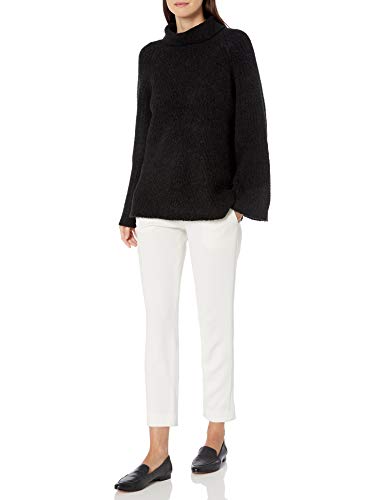 Theory Black Ribbed Turtleneck for Women